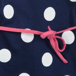 Week-end à la mer-Baby Girls Dotty Cotton Dress | Childrensalon Outlet