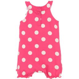 Week-end à la mer-Baby Girls Pink Cotton Shortie | Childrensalon Outlet