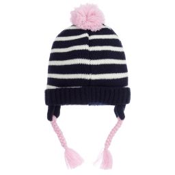 Week-end à la mer-Blue Penguin Pom-Pom Hat  | Childrensalon Outlet