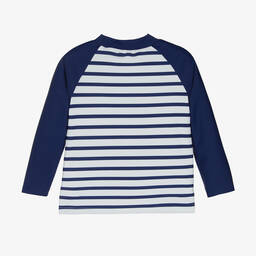 Week-end à la mer-توب سباحة مقلم لون أزرق وأبيض للأولاد | Childrensalon Outlet