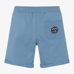 Week-end à la mer-Boys Blue Cotton Jersey Shorts | Childrensalon Outlet