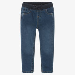 Week-end à la mer-Boys Blue Jogger-Style Jeans | Childrensalon Outlet