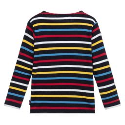 Week-end à la mer-توب قطن مقلم لون كحلي للأولاد | Childrensalon Outlet