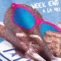 Week-end à la mer-Boys Cotton Monkey T-Shirt | Childrensalon Outlet