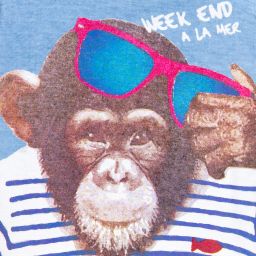 Week-end à la mer-Boys Cotton Monkey T-Shirt | Childrensalon Outlet