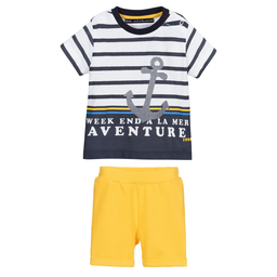 Week-end à la mer-Boys Cotton Shorts Set | Childrensalon Outlet
