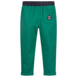 Week-end à la mer-Зеленые джоггеры из хлопка для мальчиков | Childrensalon Outlet