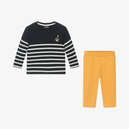 Week-end à la mer-Boys Nautical Stripe Leggings Set | Childrensalon Outlet