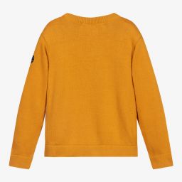 Week-end à la mer-كنزة قطن محبوك لون أصفر للأولاد | Childrensalon Outlet