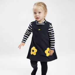 Week-end à la mer-فستان قطن لون كحلي | Childrensalon Outlet