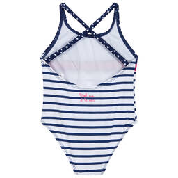 Week-end à la mer-مايّو لون كحلي وأبيض للبنات | Childrensalon Outlet