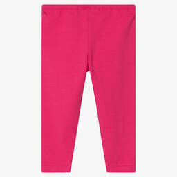 Week-end à la mer-Girls Bright Pink Viscose Leggings | Childrensalon Outlet