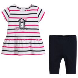 Week-end à la mer-Girls Cotton Leggings Set | Childrensalon Outlet