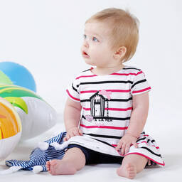 Week-end à la mer-Girls Cotton Leggings Set | Childrensalon Outlet