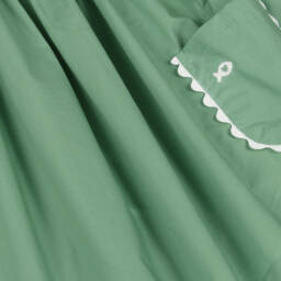 Week-end à la mer-Girls Evergreen Cotton Jumper Dress | Childrensalon Outlet