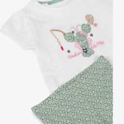 Week-end à la mer-Комплект леггинсов с цветочным узором и лобстерами для девочек | Childrensalon Outlet