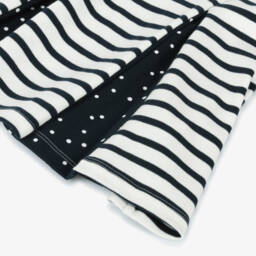 Week-end à la mer-Girls Ivory and Navy Striped Dress | Childrensalon Outlet