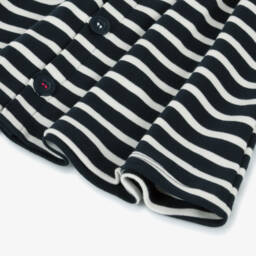 Week-end à la mer-Girls Navy Breton Stripe Sailor Dress | Childrensalon Outlet