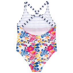 Week-end à la mer-Girls Pink & Blue Swimsuit | Childrensalon Outlet