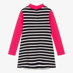 Week-end à la mer-فستان قطن لون كحلي وزهري | Childrensalon Outlet