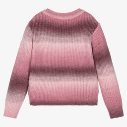 Week-end à la mer-Girls Pink Cotton Ombré Sweater | Childrensalon Outlet