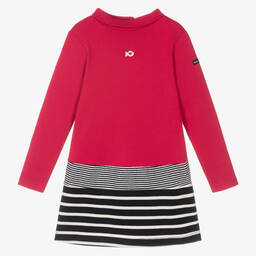 Week-end à la mer-Girls Pink Jersey Dress | Childrensalon Outlet