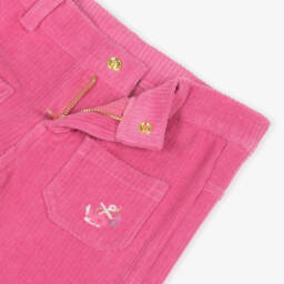 Week-end à la mer-Girls Rosy Corduroy Trousers | Childrensalon Outlet