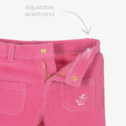 Week-end à la mer-Girls Rosy Corduroy Trousers | Childrensalon Outlet