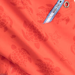 Week-end à la mer-Orange Turtle Swim Shorts | Childrensalon Outlet