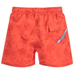 Week-end à la mer-Orange Turtle Swim Shorts | Childrensalon Outlet