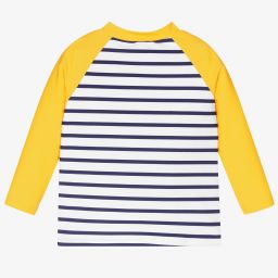 Week-end à la mer-توب واقي من الشمس لون كحلي وأبيض للأولاد (UPF50+) | Childrensalon Outlet