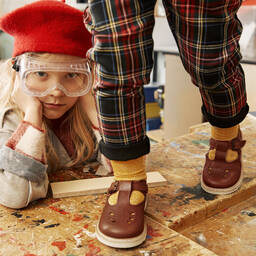 Young Soles-Коричневые кожаные туфли для девочек | Childrensalon Outlet