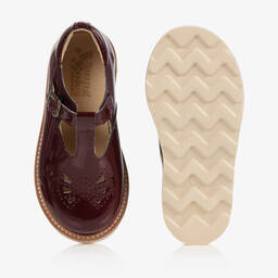 Young Soles-حذاء جلد لون أحمر لامع للبنات | Childrensalon Outlet