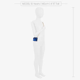 Zaccone-حقيبة جلد صناعي لون أزرق للبنات (8 سم) | Childrensalon Outlet