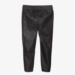 Zadig&Voltaire-Black Faux Leather Trousers  | Childrensalon Outlet
