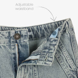 Zadig&Voltaire-Blue Faded Denim Shorts | Childrensalon Outlet