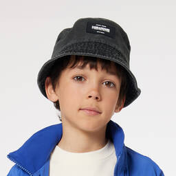 Zadig&Voltaire-قبعة قطن دنيم لون أسود للأولاد | Childrensalon Outlet