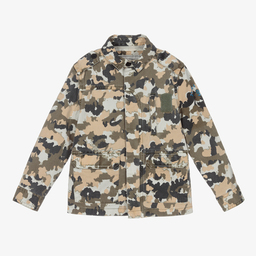 Zadig&Voltaire-Boys Green Camouflage Jacket | Childrensalon Outlet