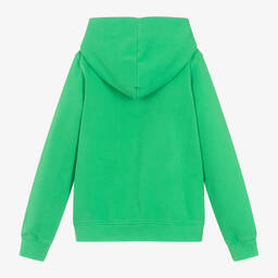 Zadig&Voltaire-Boys Green Cotton Hoodie | Childrensalon Outlet