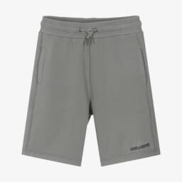 Zadig&Voltaire-Серые хлопковые вязаные шорты для мальчиков | Childrensalon Outlet