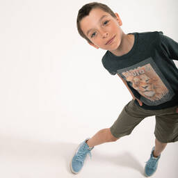 Zadig&Voltaire-Boys Khaki Green Cotton Cargo Shorts | Childrensalon Outlet