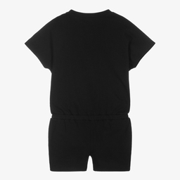 Zadig&Voltaire-Girls Black Cotton Playsuit | Childrensalon Outlet