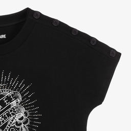 Zadig&Voltaire-Girls Black Cotton Playsuit | Childrensalon Outlet