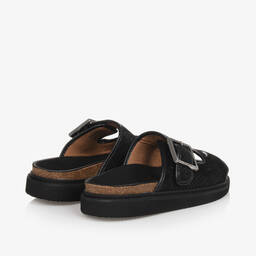 Zadig&Voltaire-Girls Black Leather Buckle Sandals | Childrensalon Outlet