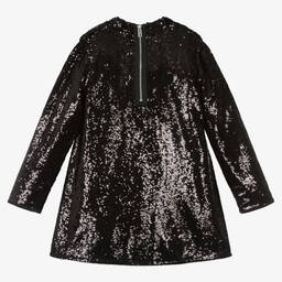 Zadig&Voltaire-Girls Black Sequin Dress | Childrensalon Outlet