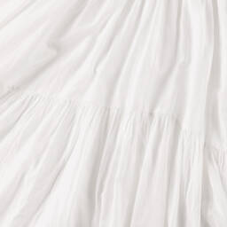 Zadig&Voltaire-فستان فاخر من الفوال الأبيض للبنات | Childrensalon Outlet