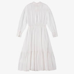 Zadig&Voltaire-فستان فاخر من الفوال الأبيض للبنات | Childrensalon Outlet