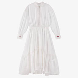 Zadig&Voltaire-فستان فاخر من الفوال الأبيض للبنات | Childrensalon Outlet