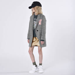 Zadig&Voltaire-Girls Gold Faux Leather Skirt | Childrensalon Outlet