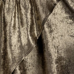 Zadig&Voltaire-Girls Gold Metallic Asymmetric Gown | Childrensalon Outlet